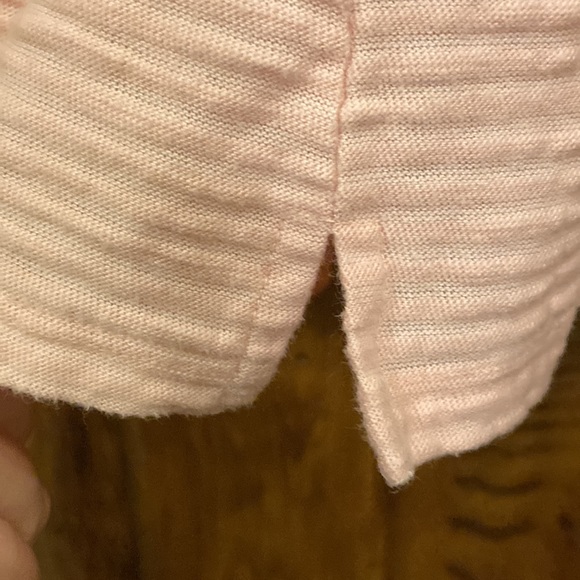 XL Liz Claiborne Peach Textured 3/4 Sleeve Top - Picture 5 of 6